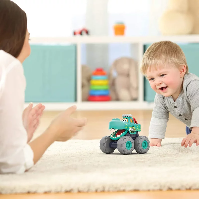 Set 3 masinute de jucarie pentru bebelusi Monster Truck HOLA